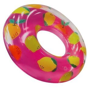 Lemons Inflatable Swim Inner Tube Pool Float